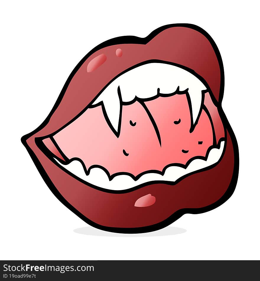 cartoon vampire lips