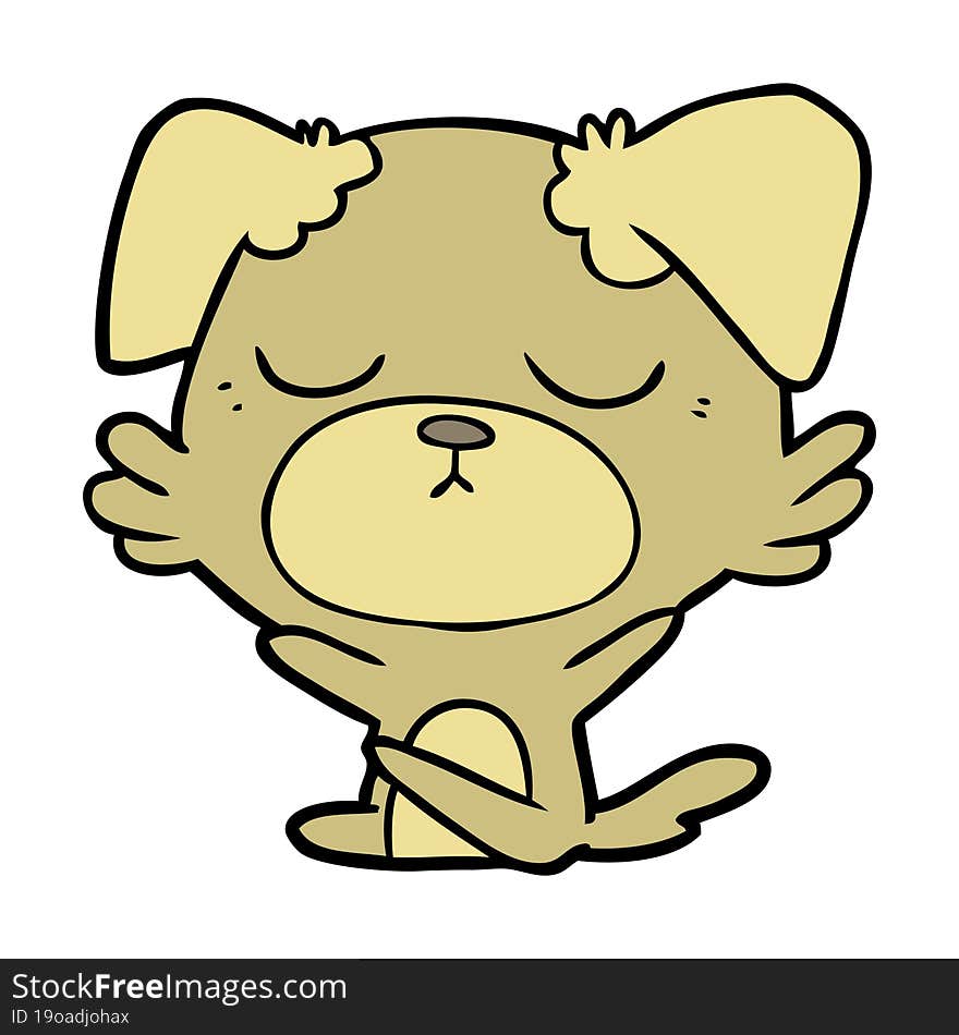 cute cartoon dog. cute cartoon dog