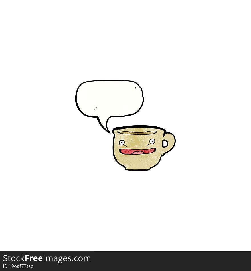 happy cartoon coffee cup