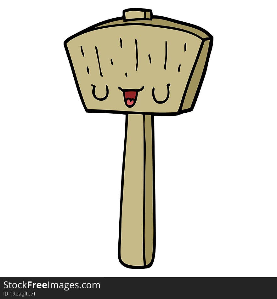 cartoon mallet