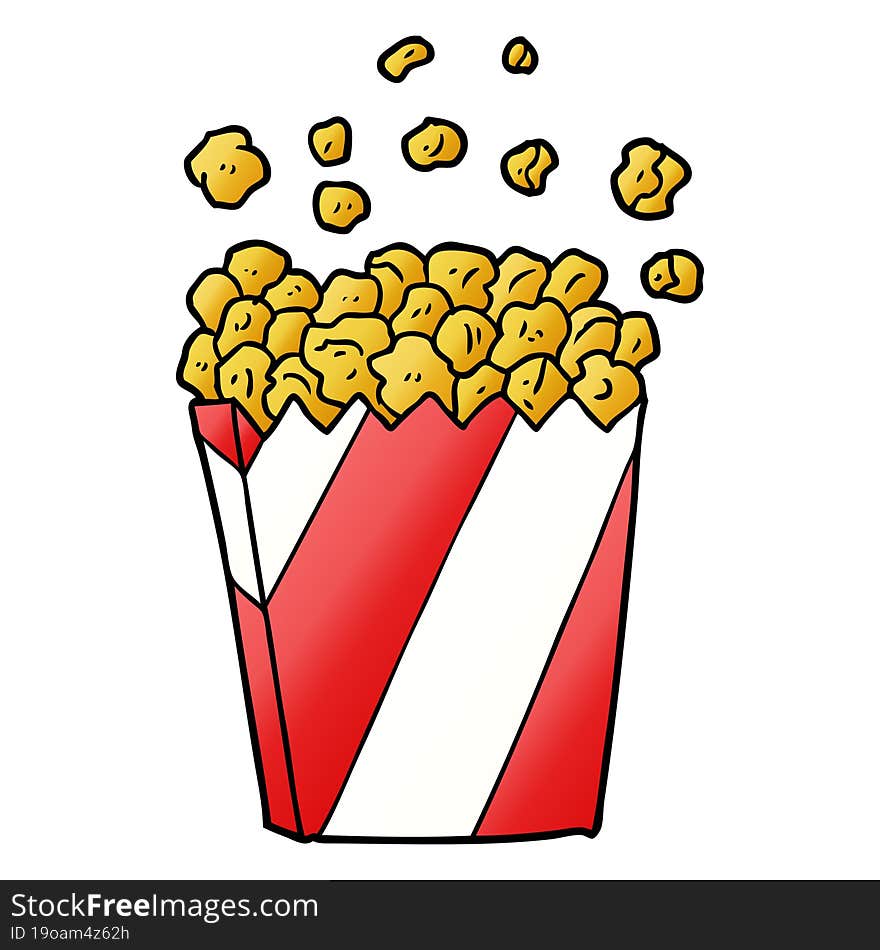 cartoon cinema popcorn. cartoon cinema popcorn