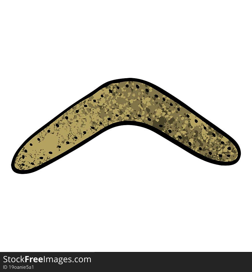 grunge textured illustration cartoon boomerang