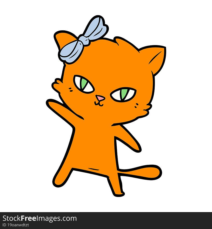 cute cartoon cat. cute cartoon cat