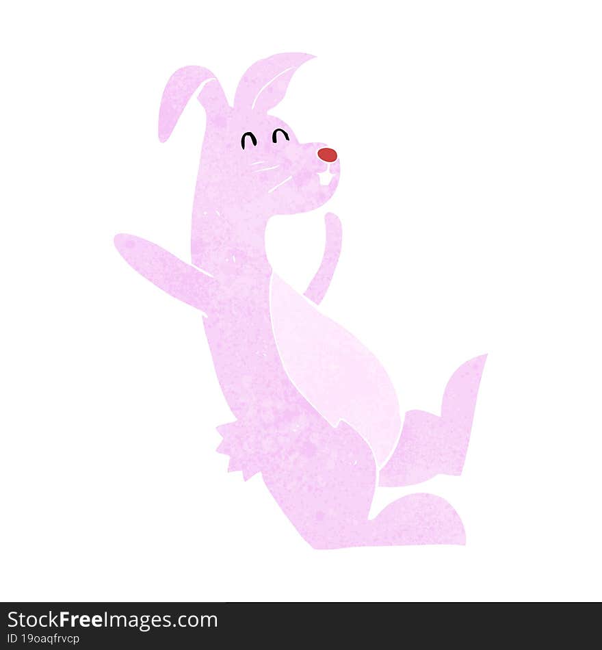 cartoon pink bunny