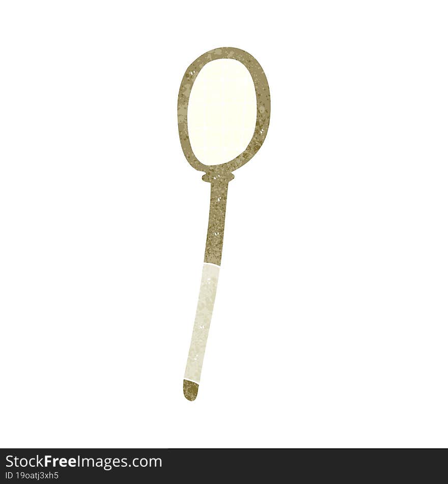 retro cartoon tennis racket