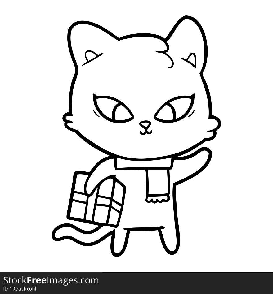 cute cartoon cat. cute cartoon cat