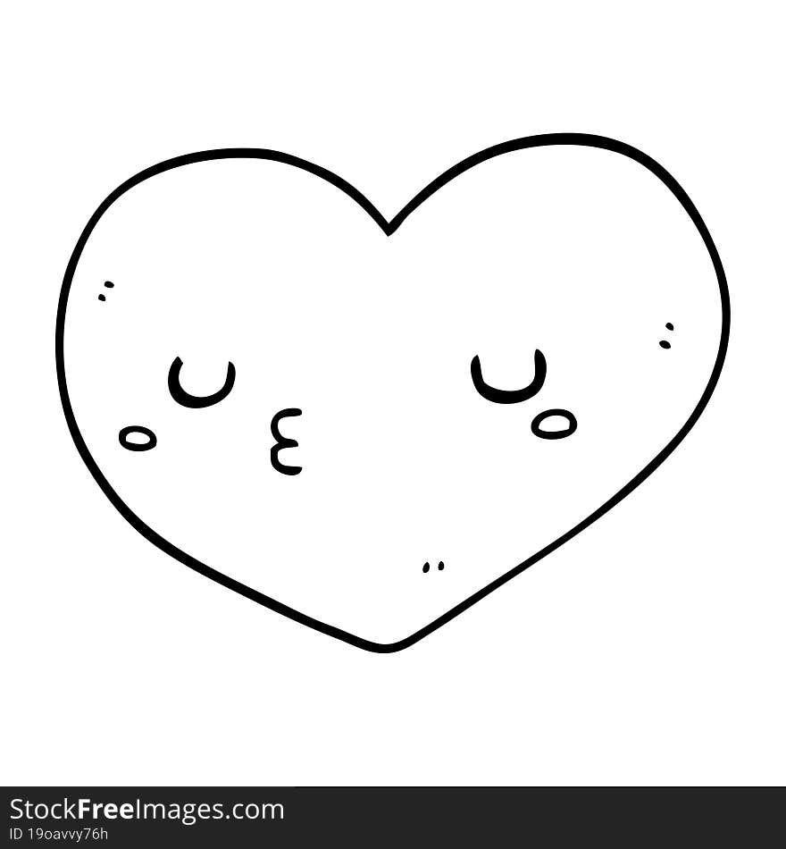 Cartoon Love Heart