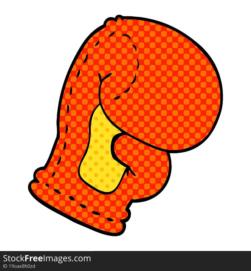 cartoon doodle boxing glove