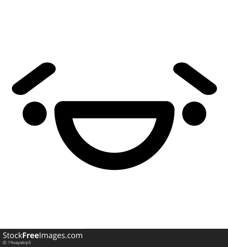 happy surprised face icon