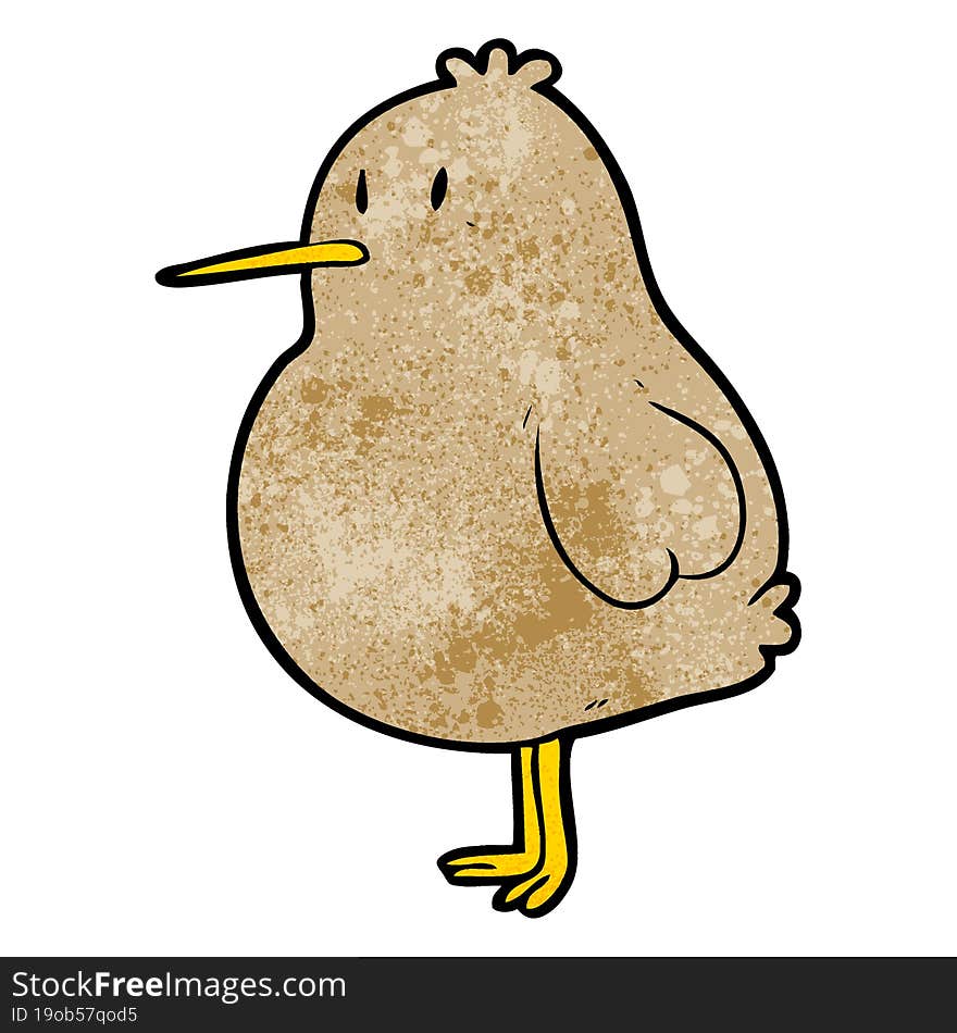 cute cartoon kiwi bird. cute cartoon kiwi bird