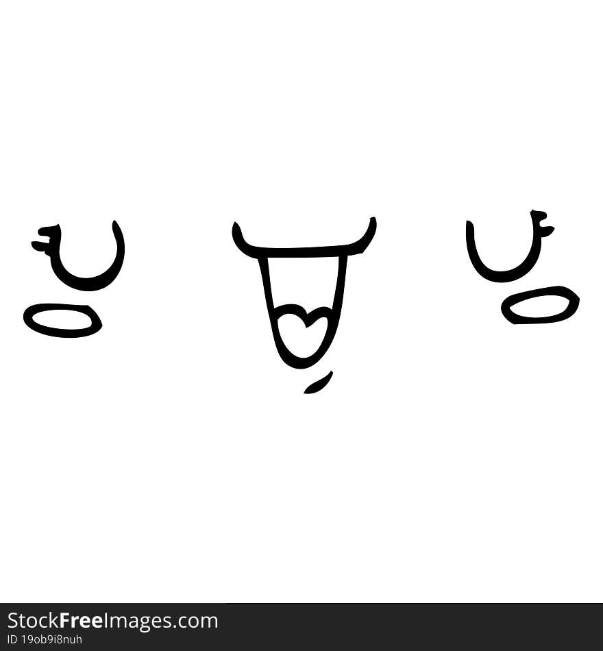 cute happy face cartoon