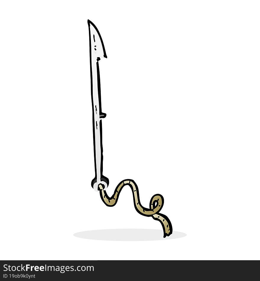 cartoon whaling harpoon