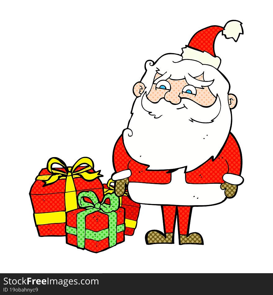 cartoon santa claus