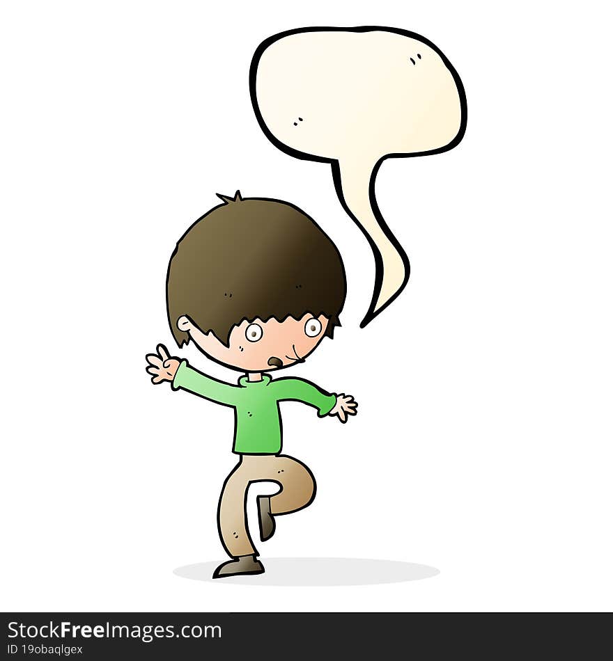 cartoon panicking man with speech bubble