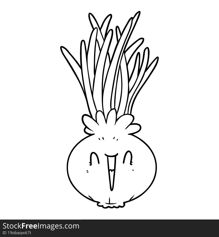 cartoon onion. cartoon onion