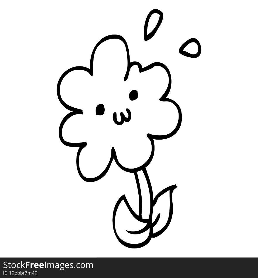 cartoon flower