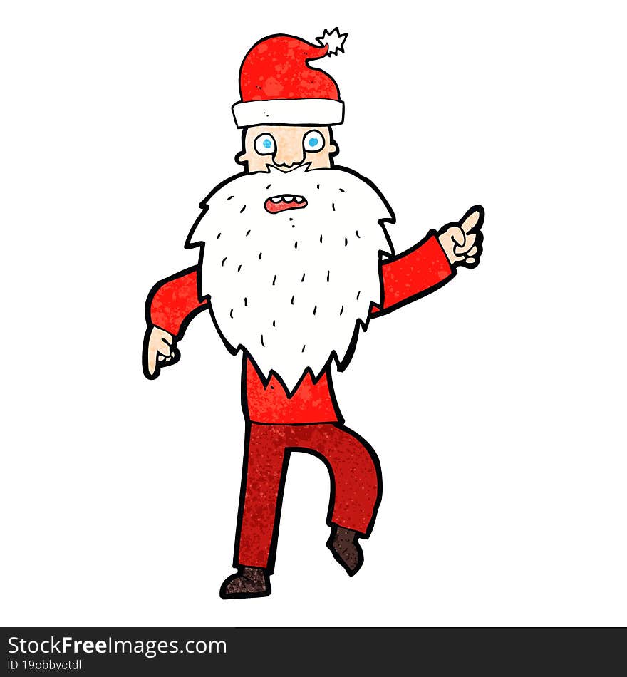 cartoon santa claus