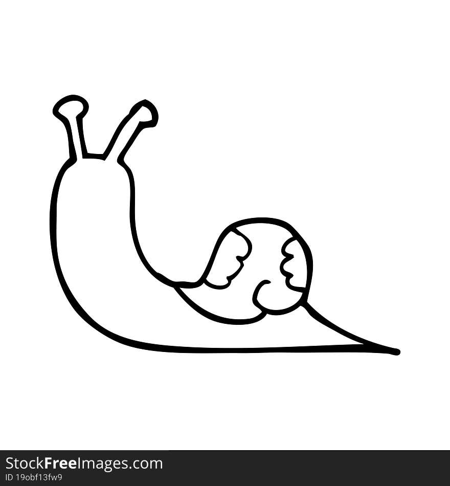 cartoon snail