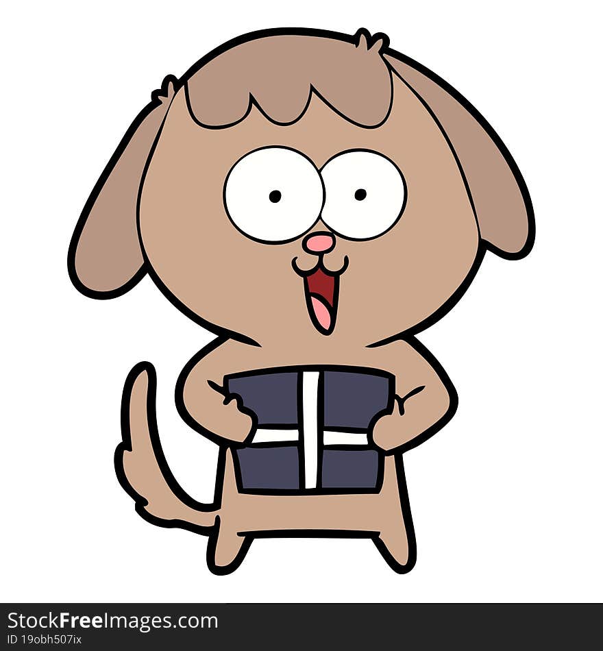 cute cartoon dog. cute cartoon dog