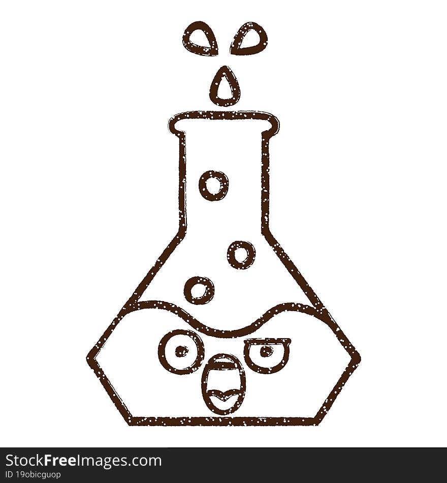 Science Experiment Charcoal Drawing