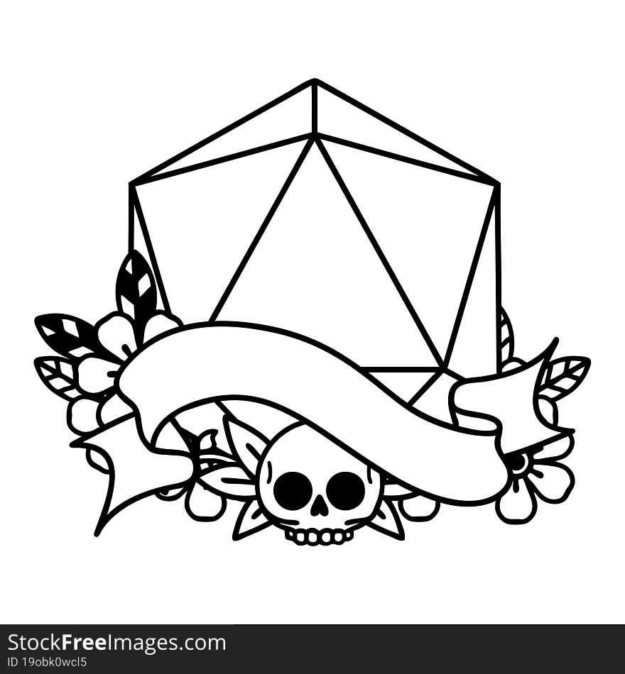 natural one d20 dice roll illustration