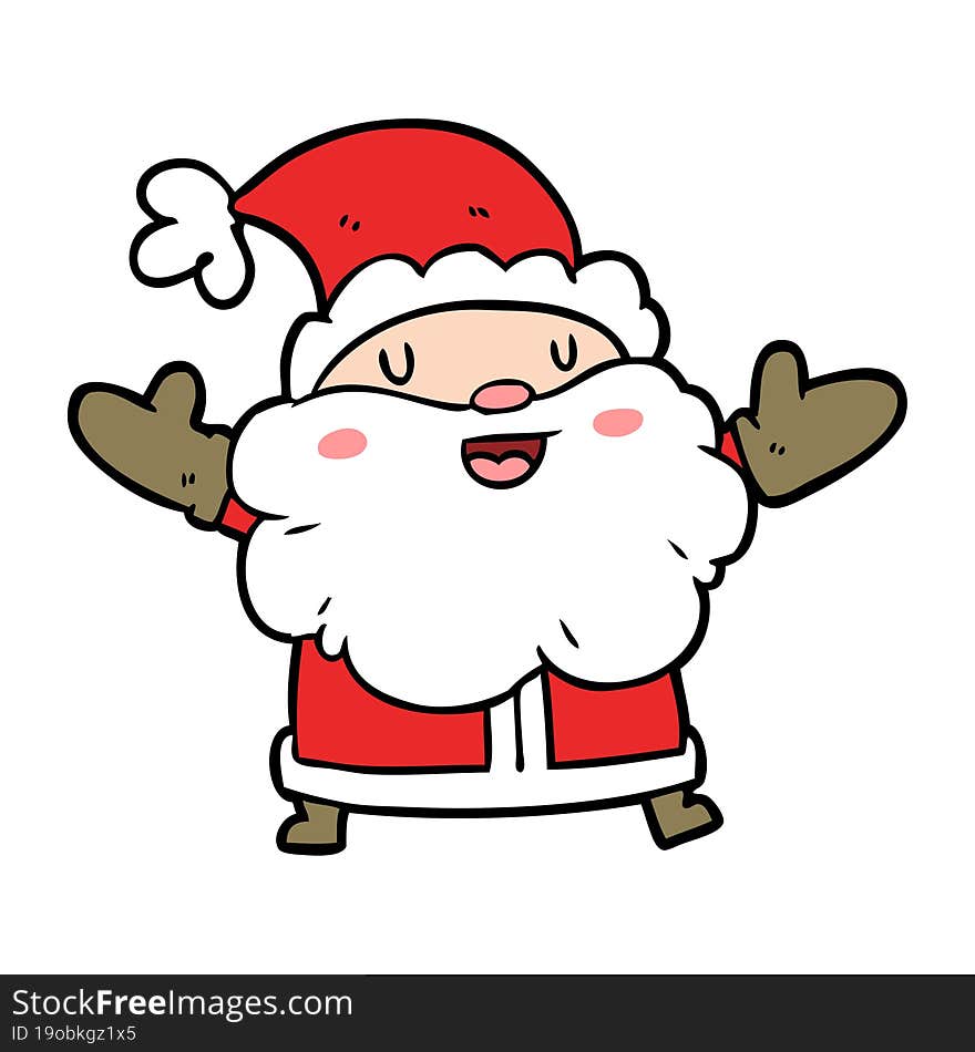 cartoon santa claus. cartoon santa claus