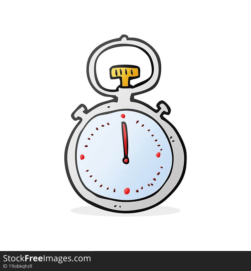 cartoon stop watch