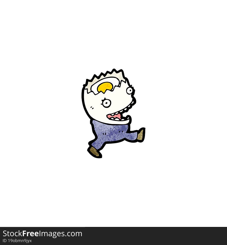 Egg Cartoon Character