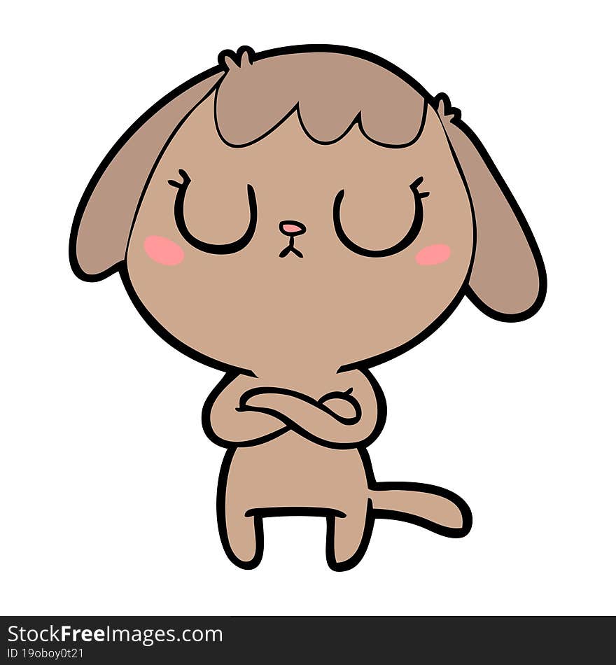 cute cartoon dog. cute cartoon dog