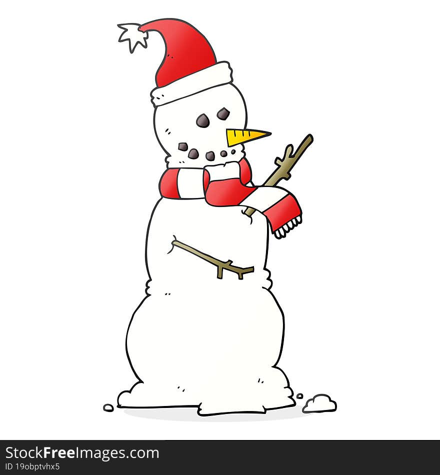 Cartoon Snowman