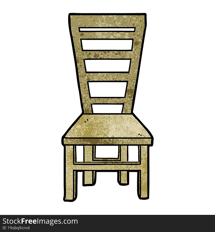 old wooden chair cartoon. old wooden chair cartoon