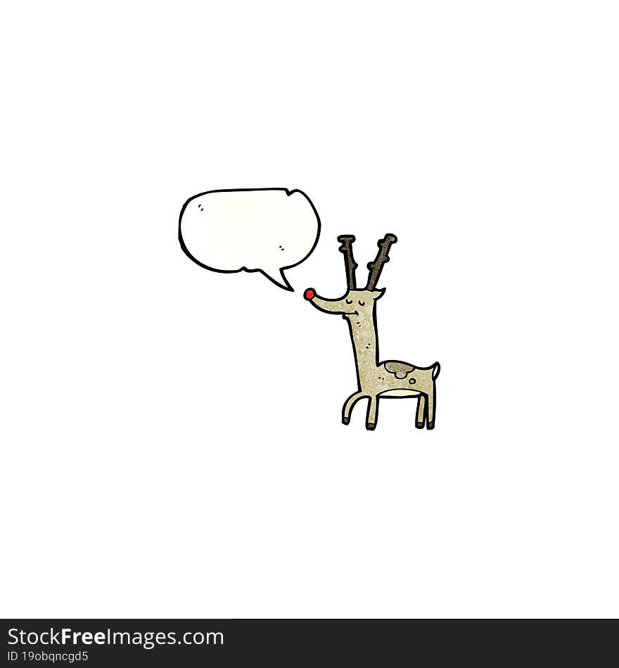 cartoon reindeer