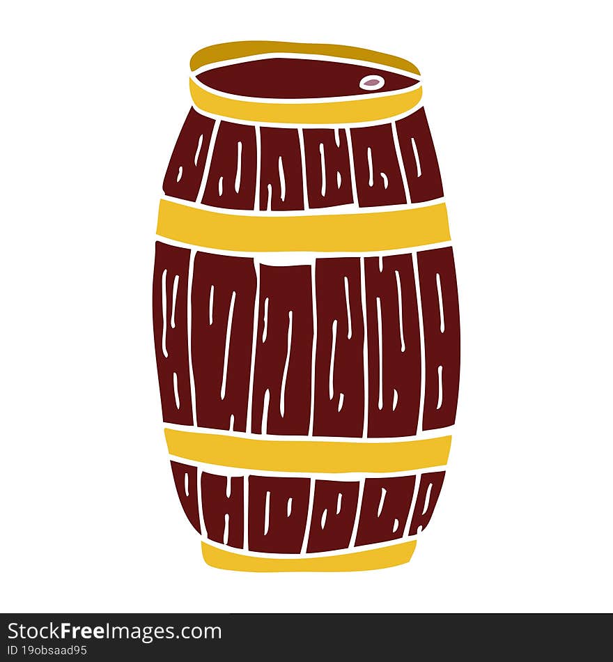 cartoon doodle of a barrel