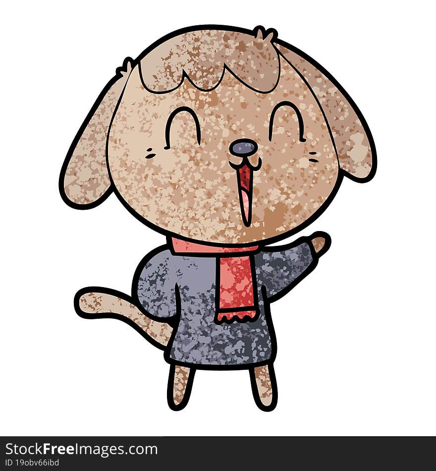 cute cartoon dog. cute cartoon dog