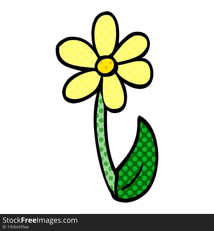 Cartoon Doodle Spring Flower