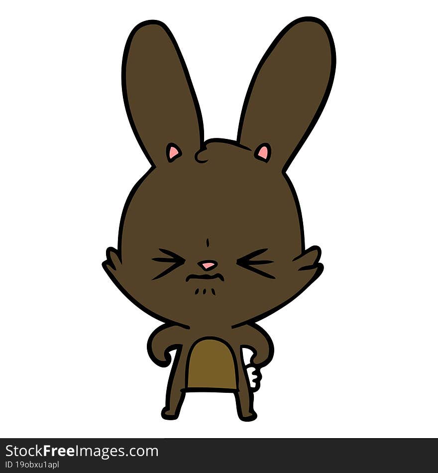 cute cartoon rabbit. cute cartoon rabbit