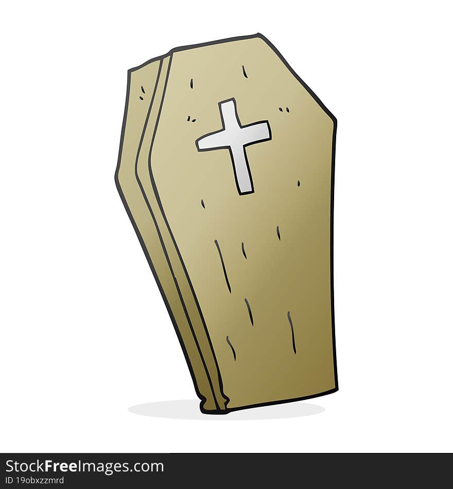 Cartoon Spooky Coffin