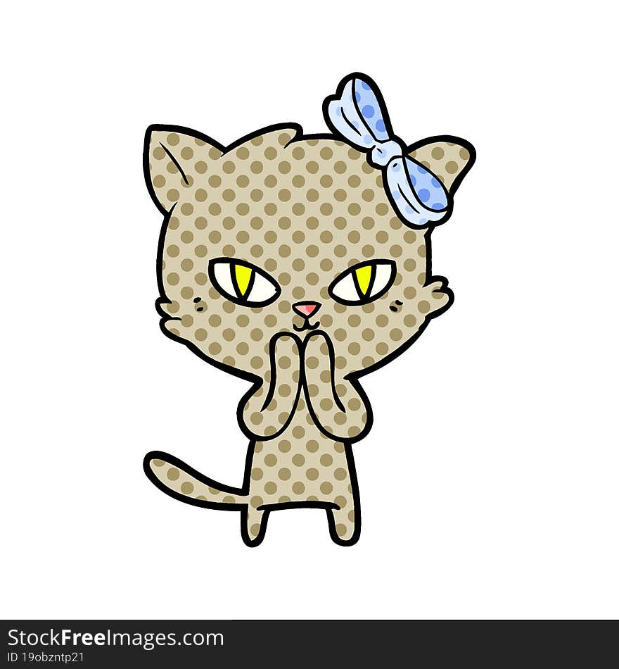 cute cartoon cat. cute cartoon cat