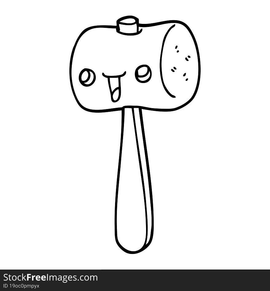 cartoon mallet