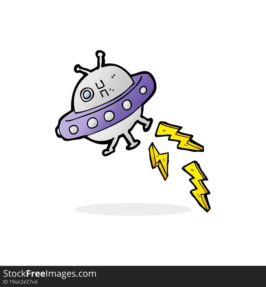 cartoon UFO