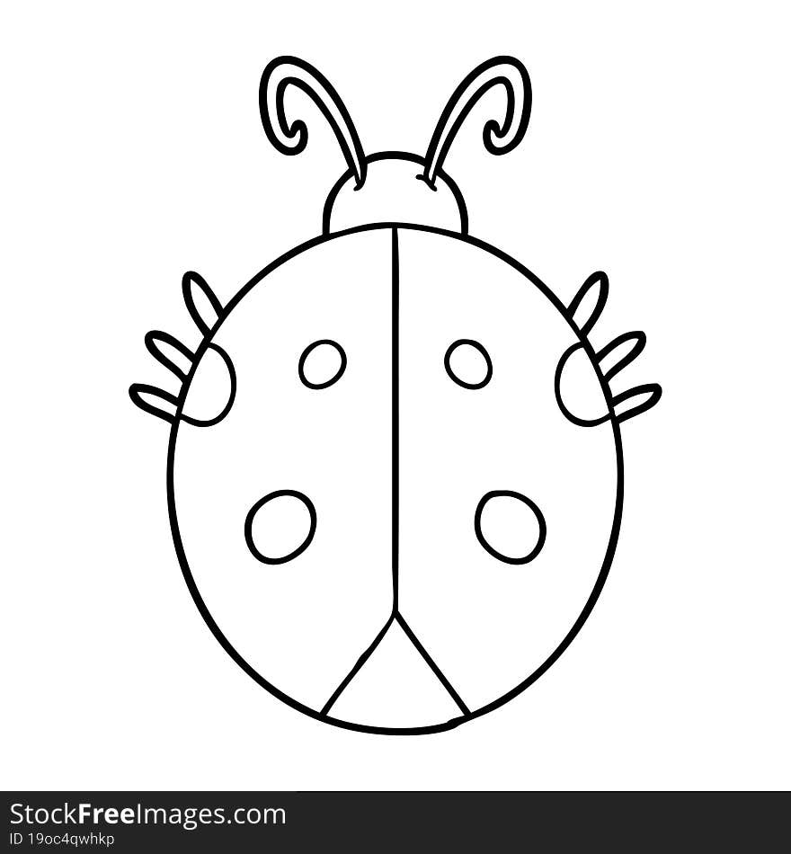 cartoon ladybug. cartoon ladybug