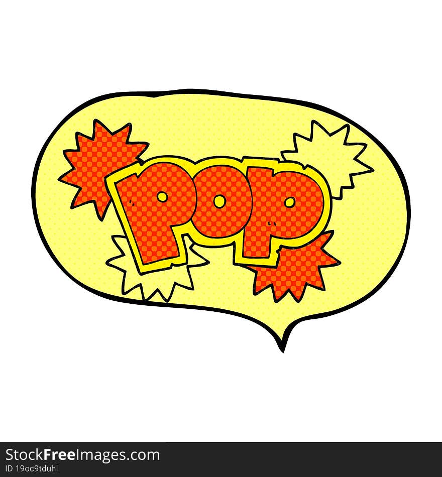 comic book speech bubble cartoon pop explosion symbol