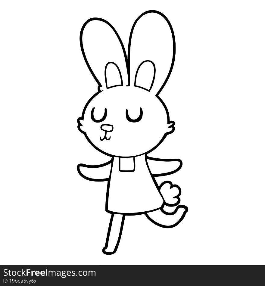 cartoon rabbit. cartoon rabbit