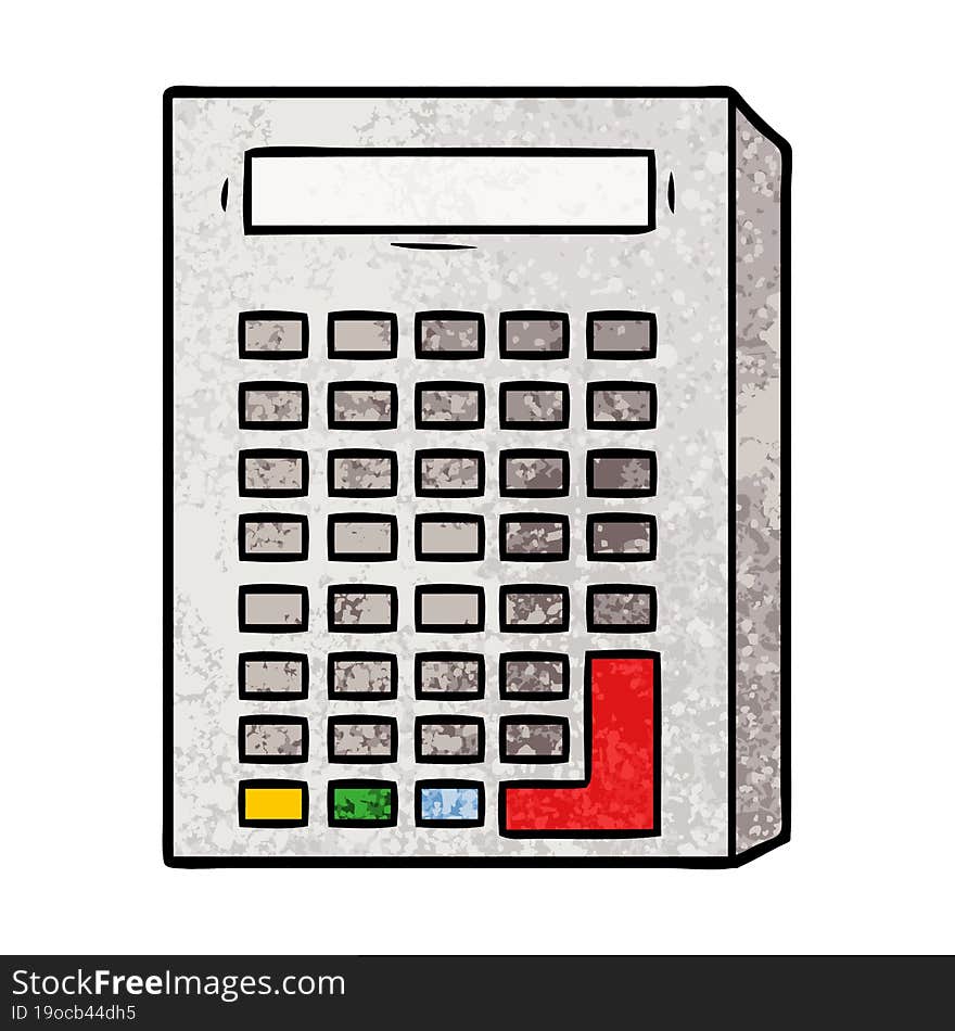 cartoon calculator. cartoon calculator