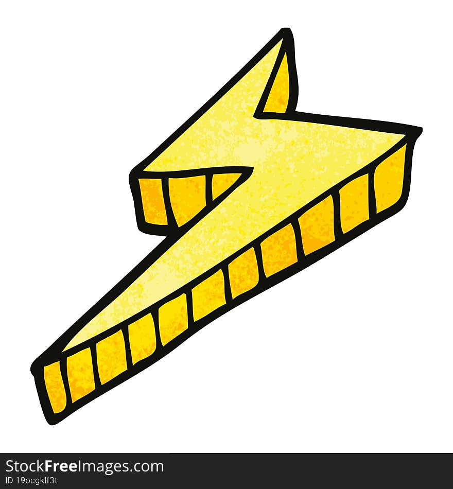 Cartoon Doodle Decorative Lightning Bolt