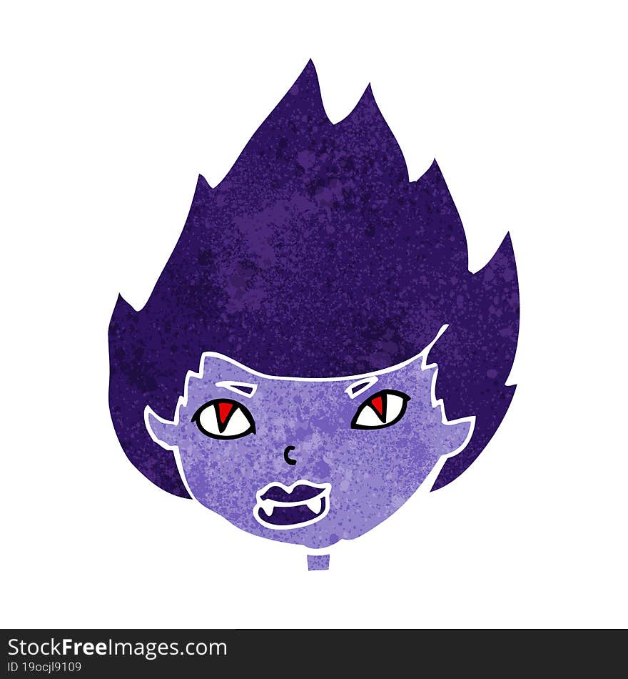 Cartoon Vampire Head