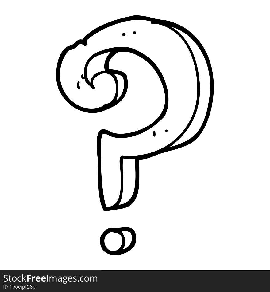 Cartoon Question Mark