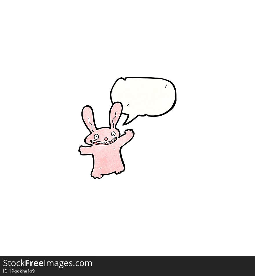 Cartoon Pink Rabbit