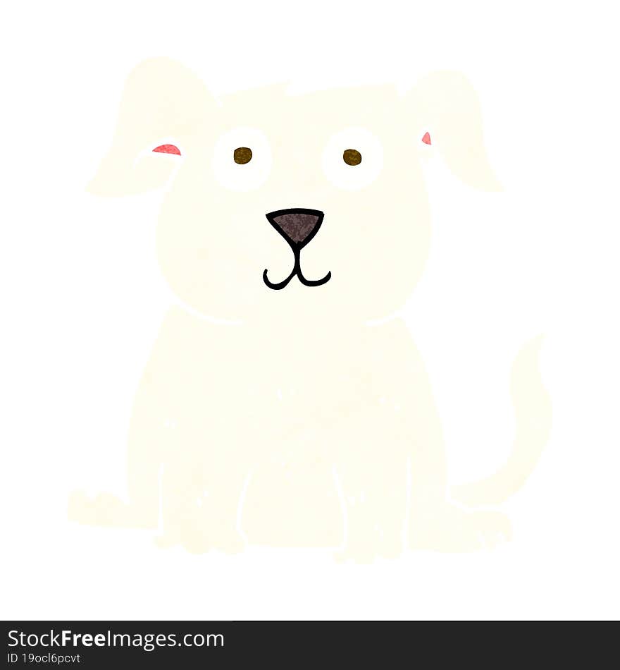 cartoon happy dog