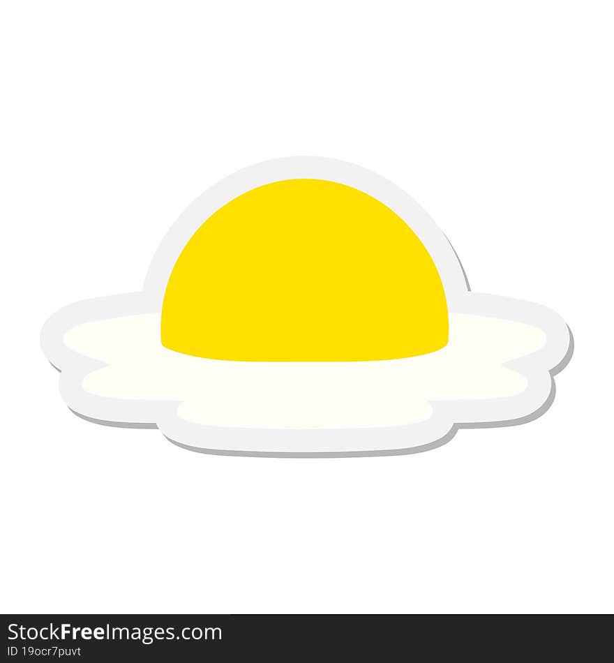 fried egg sticker